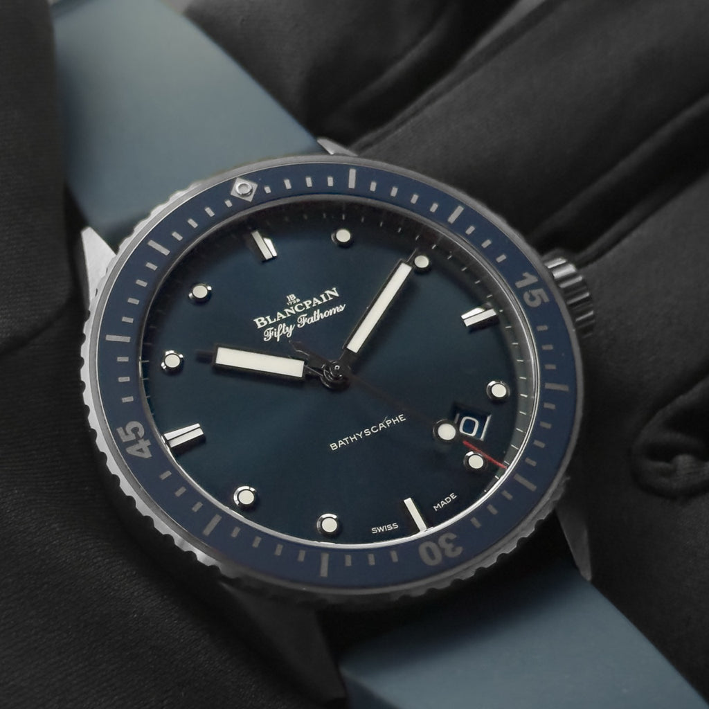 Blancpain Fifty Fathoms Bathyscaphe — Grey Ceramic — Ref. 5000-0240-052A — 2023 — Full Set