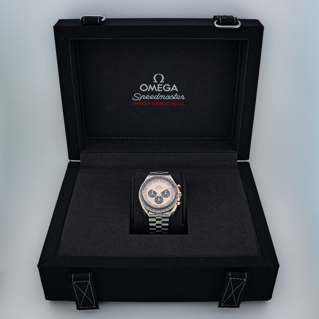 Omega Speedmaster Moonwatch Professional — Steel and Sedna Gold Ref. 310.23.42.50.99.001 — Full Set