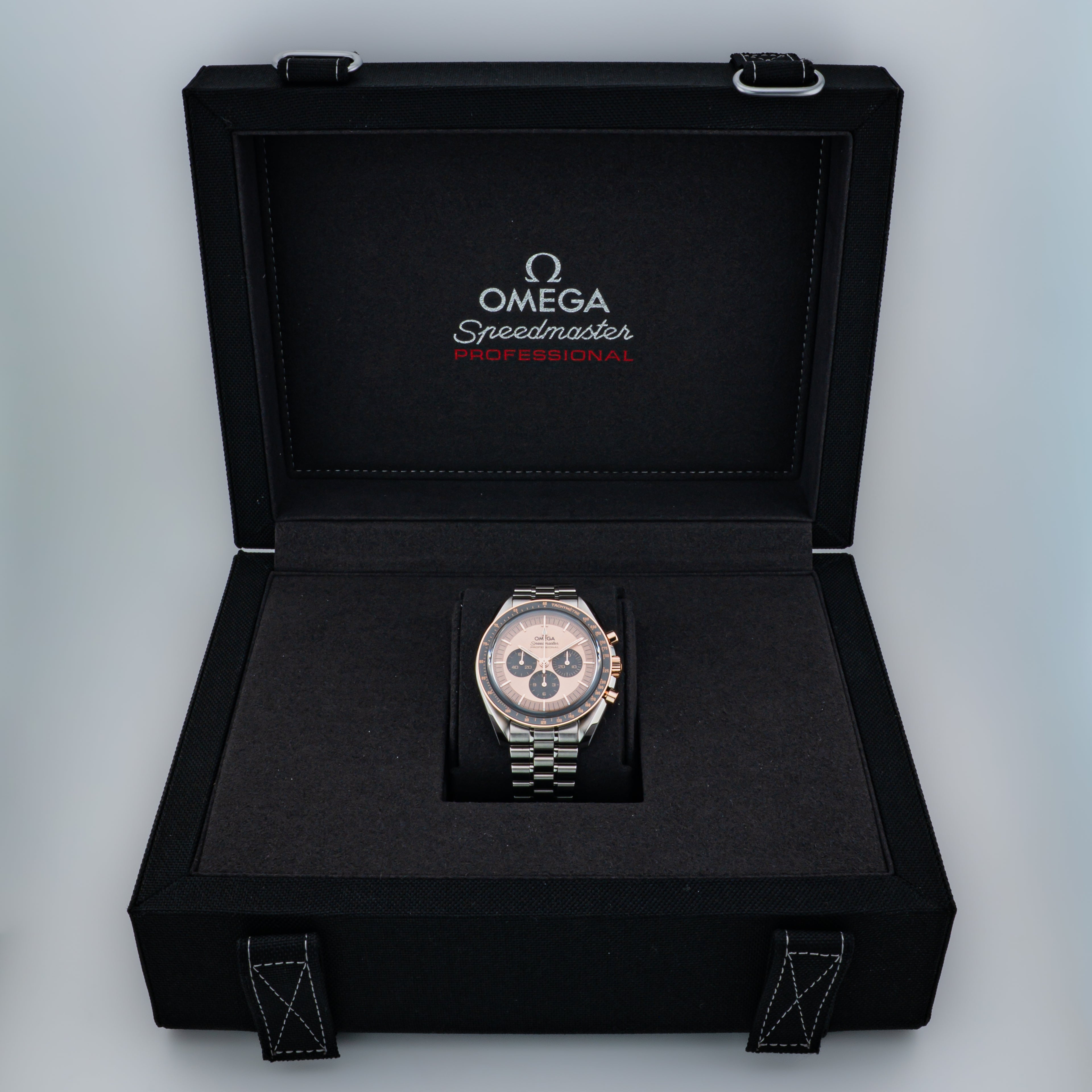 Omega Speedmaster Moonwatch Professional — Steel and Sedna Gold Ref. 310.23.42.50.99.001 — Full Set