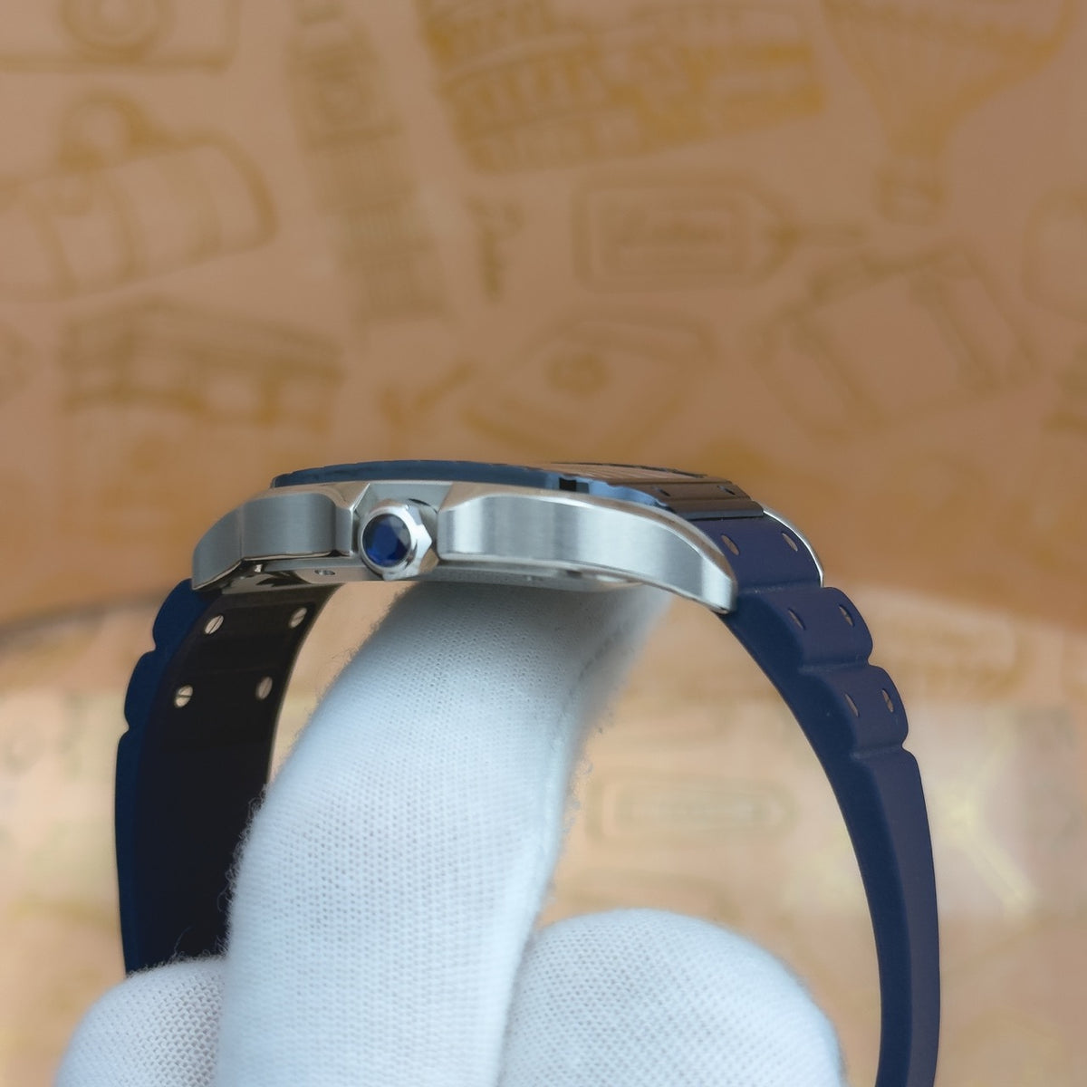 Pre-owned Cartier Santos de Cartier Large WSSA0047 full set 2023 warranty to 2031 — The Crown & Crystal Chandler AZ