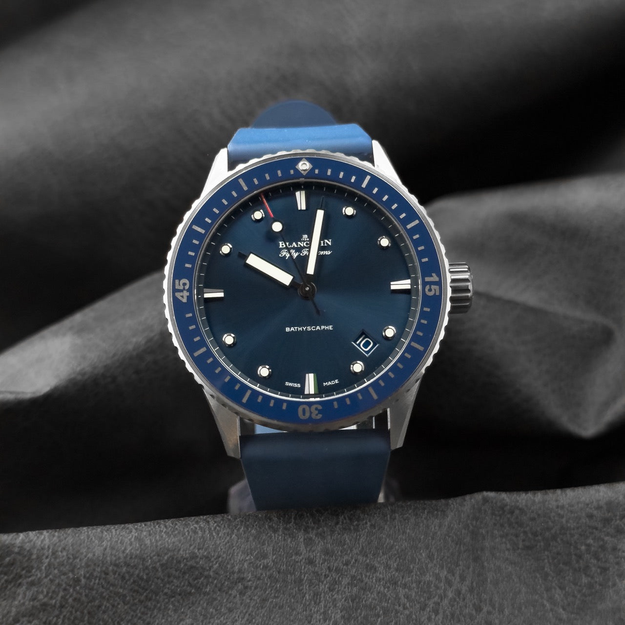 Blancpain Fifty Fathoms Bathyscaphe — Grey Ceramic — Ref. 5000-0240-052A — 2023 — Full Set