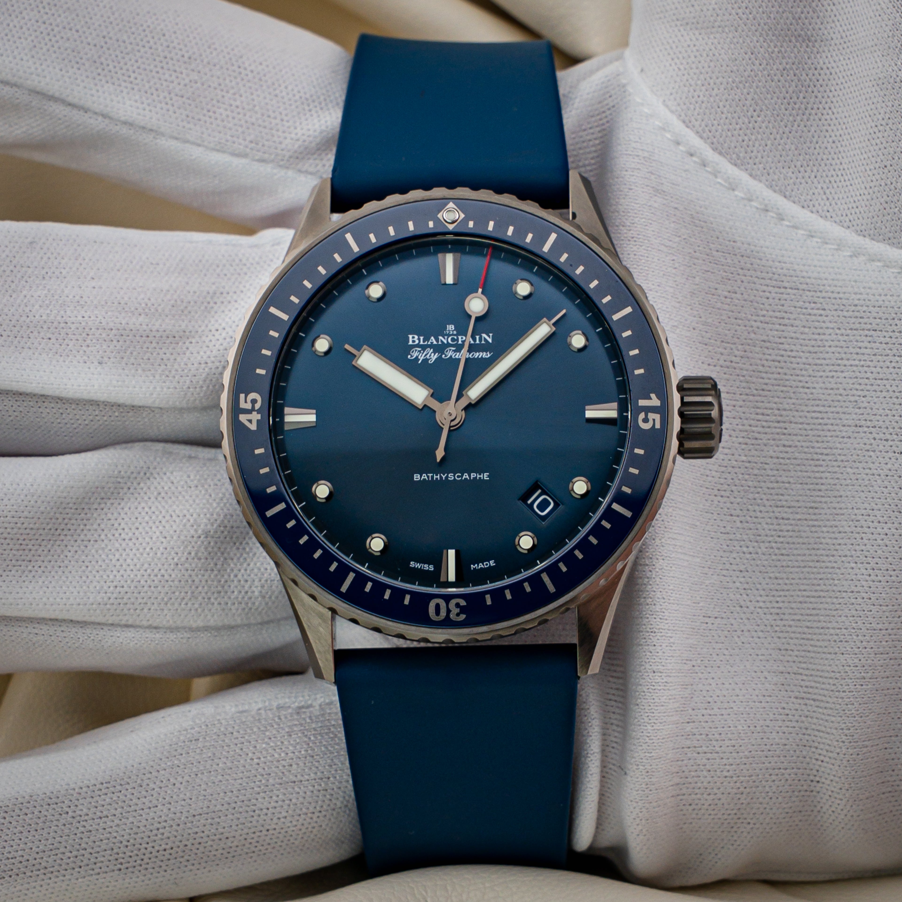 Blancpain Fifty Fathoms Bathyscaphe — Grey Ceramic — Ref. 5000-0240-052A — 2023 — Full Set