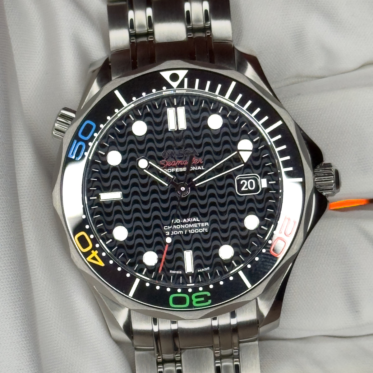 Pre-owned Omega Seamaster Diver 300M Rio 2016 Limited Edition Ref. 522.30.41.20.01.001 — The Crown & Crystal Chandler AZ