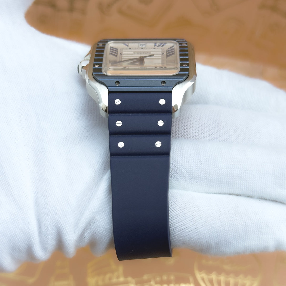 Pre-owned Cartier Santos de Cartier Large WSSA0047 full set 2023 warranty to 2031 — The Crown & Crystal Chandler AZ