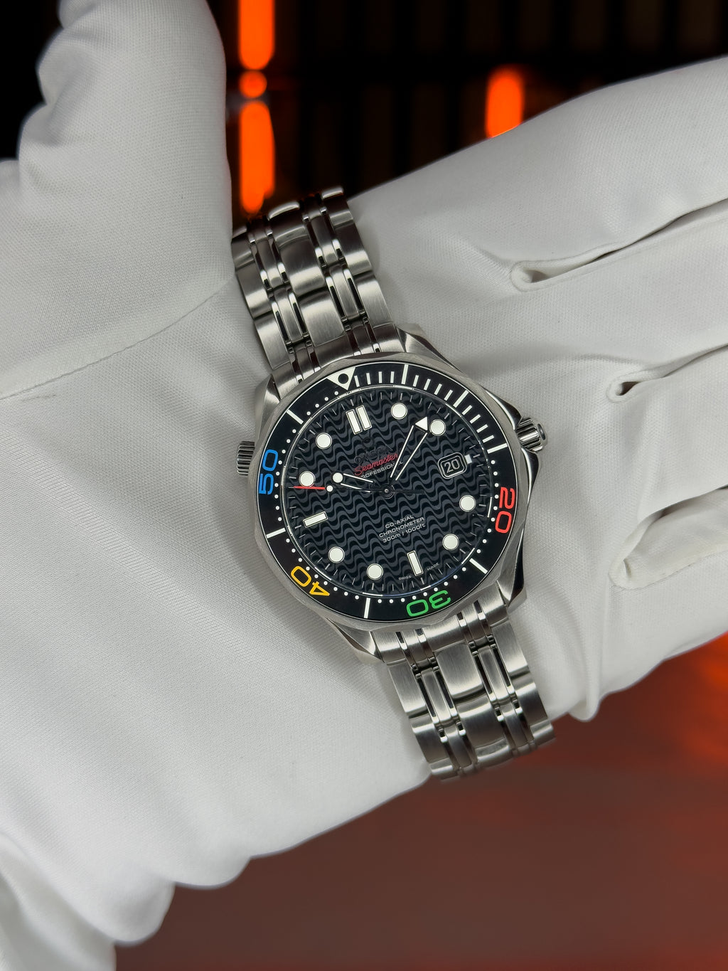 Pre-owned Omega Seamaster Diver 300M Rio 2016 Limited Edition Ref. 522.30.41.20.01.001 — The Crown & Crystal Chandler AZ