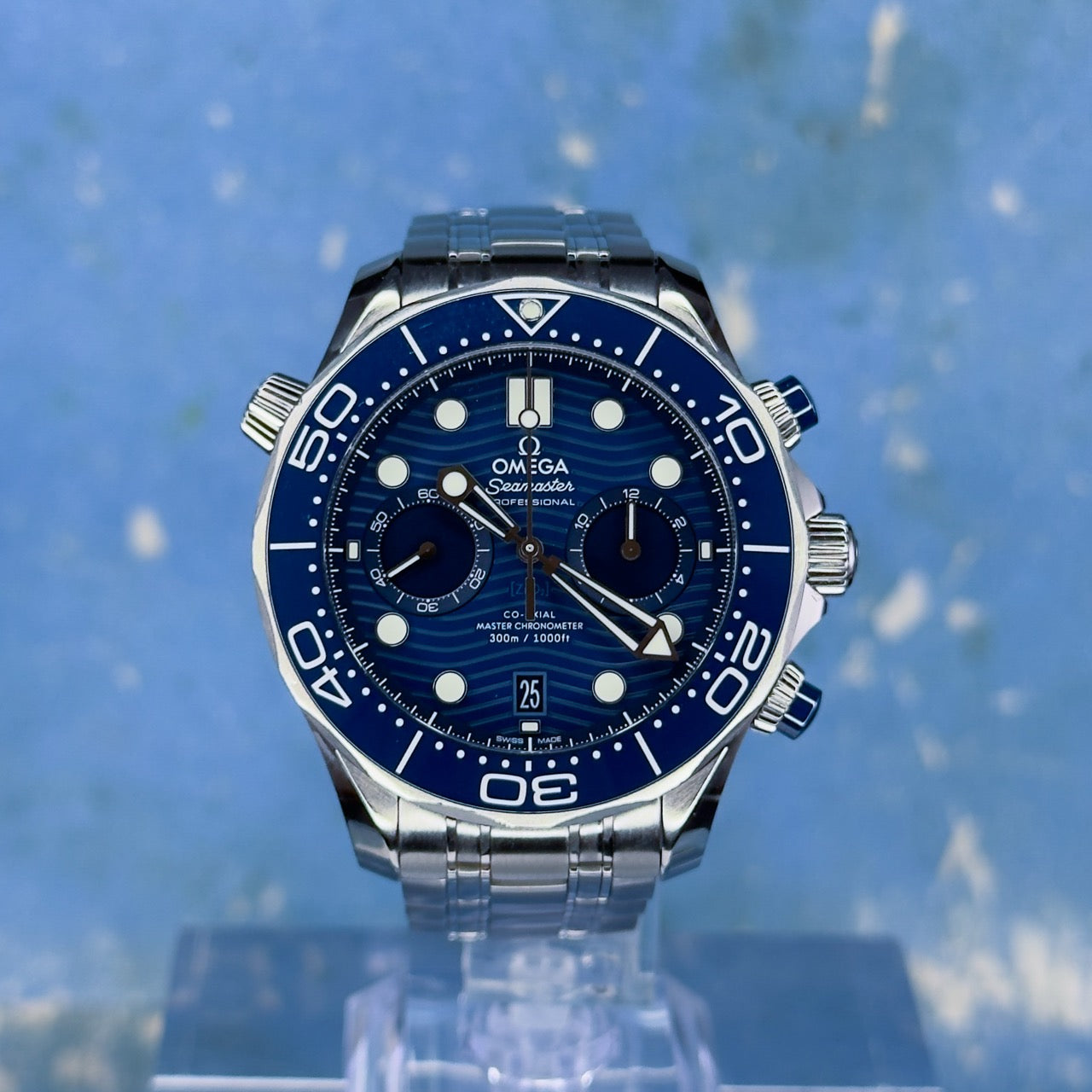 Omega Seamaster Diver 300m Chronograph 44 210.30.44.51.03.001 Blue Dial
