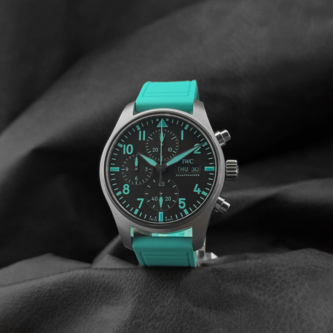 IWC Pilot's Watch Chronograph 41 Mercedes-AMG Petronas Formula One Team — Ref. IW388108 — January 2026 — Full Set — Warranty to 2034