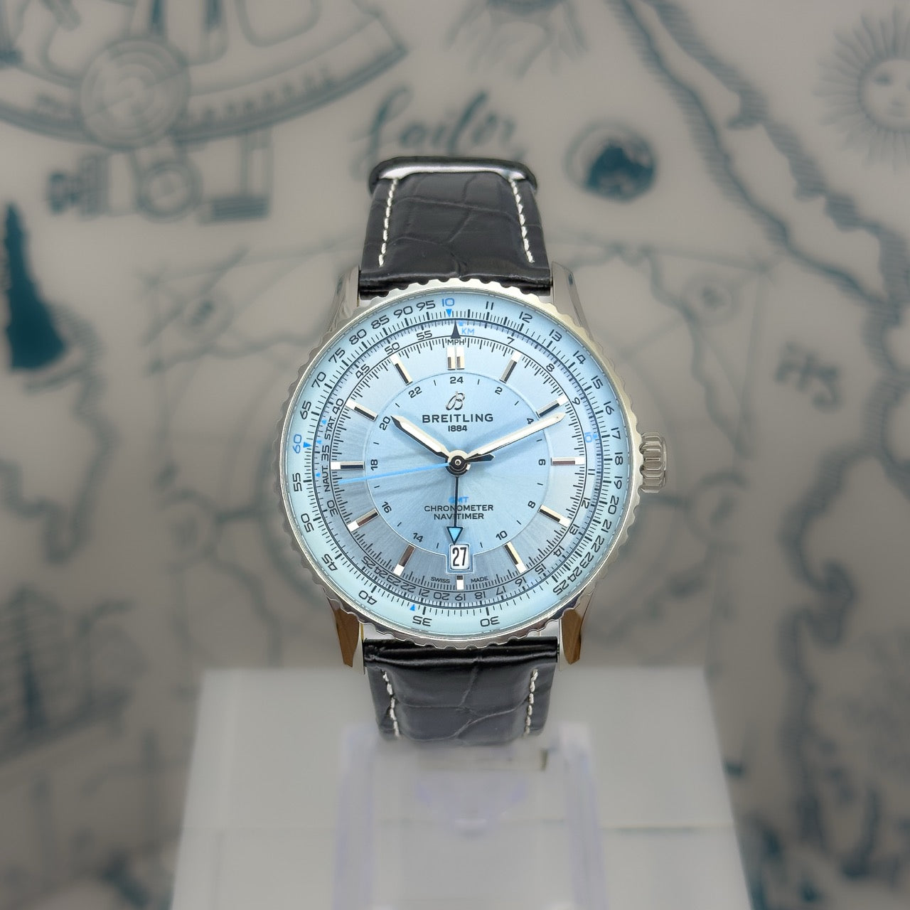 Breitling Navitimer 41 Ice Blue Dial – Full Set 2025 – Ref A32310171C1P1