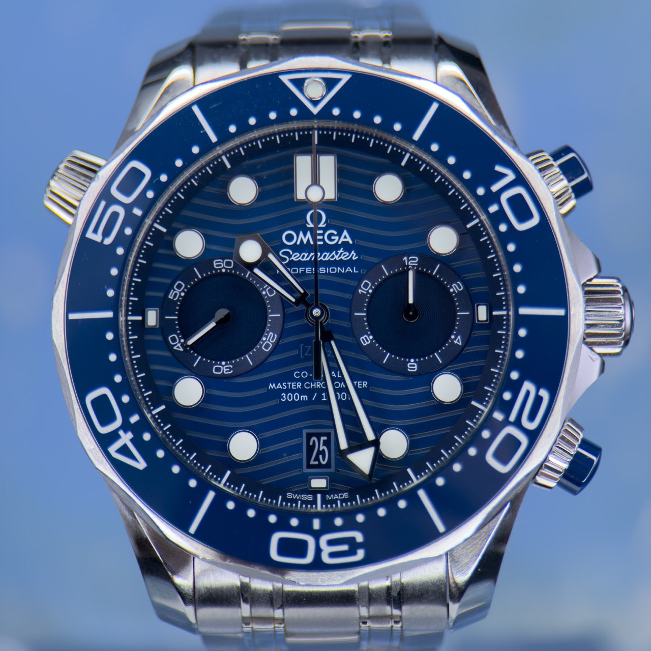 Omega Seamaster Diver 300m Chronograph 44 210.30.44.51.03.001 Blue Dial
