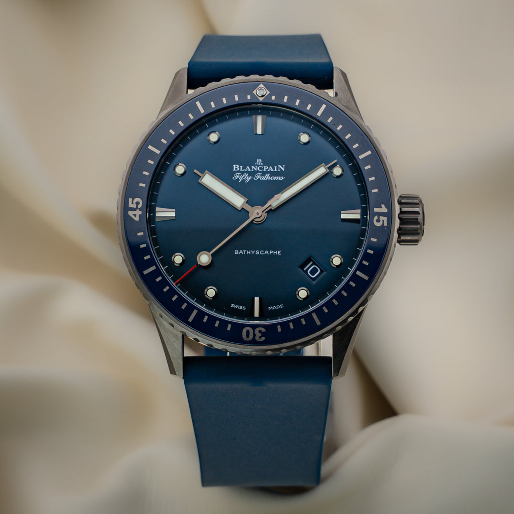 Blancpain Fifty Fathoms Bathyscaphe — Grey Ceramic — Ref. 5000-0240-052A — 2023 — Full Set