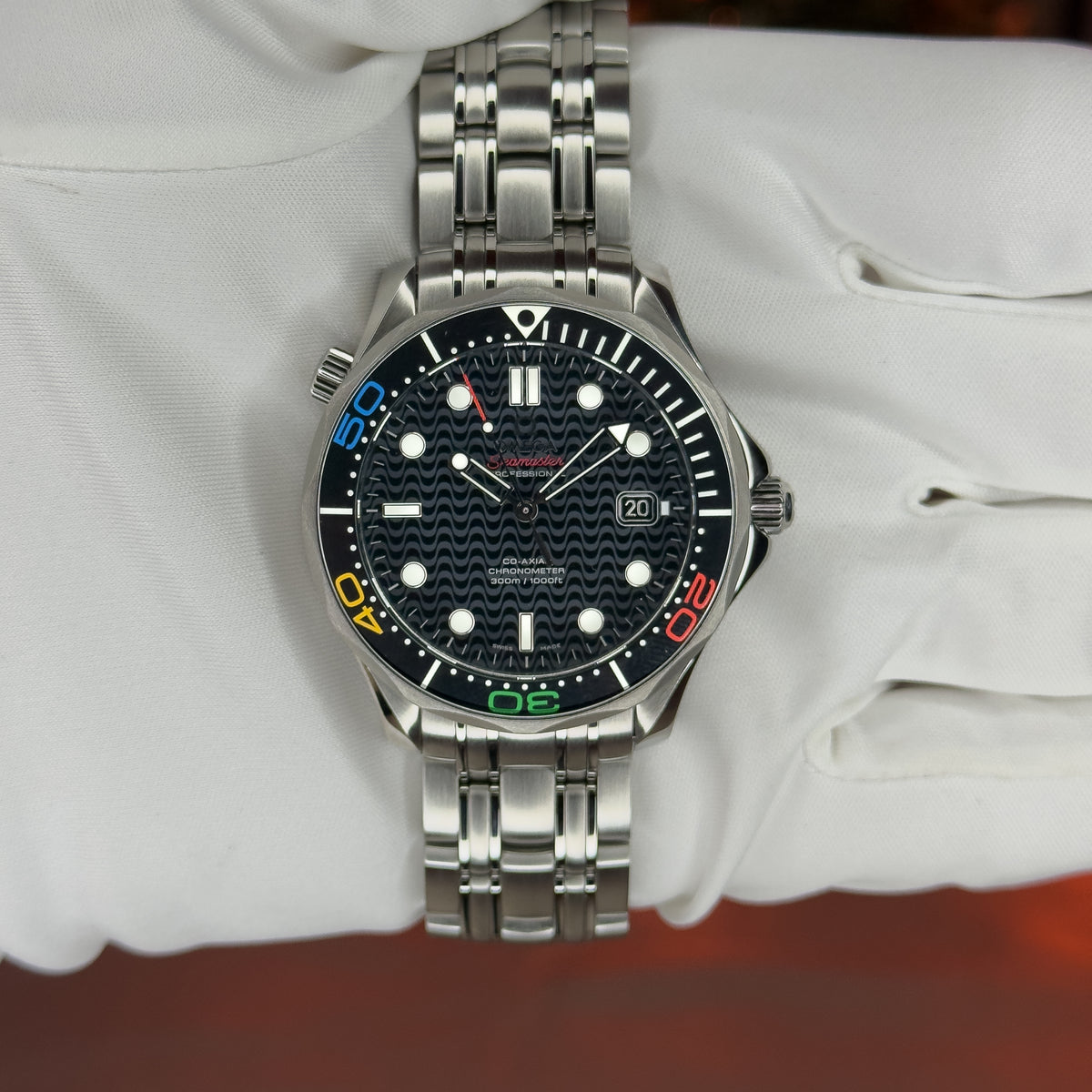 Pre-owned Omega Seamaster Diver 300M Rio 2016 Limited Edition Ref. 522.30.41.20.01.001 — The Crown & Crystal Chandler AZ
