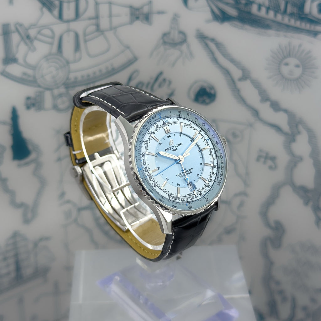 Breitling Navitimer 41 Ice Blue Dial – Full Set 2025 – Ref A32310171C1P1