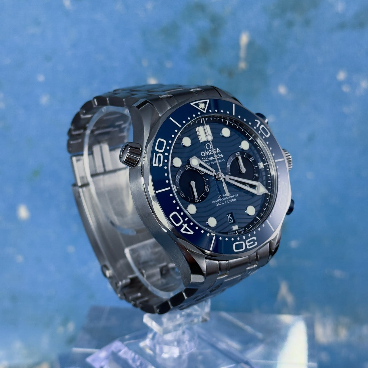 Omega Seamaster Diver 300m Chronograph 44 210.30.44.51.03.001 Blue Dial