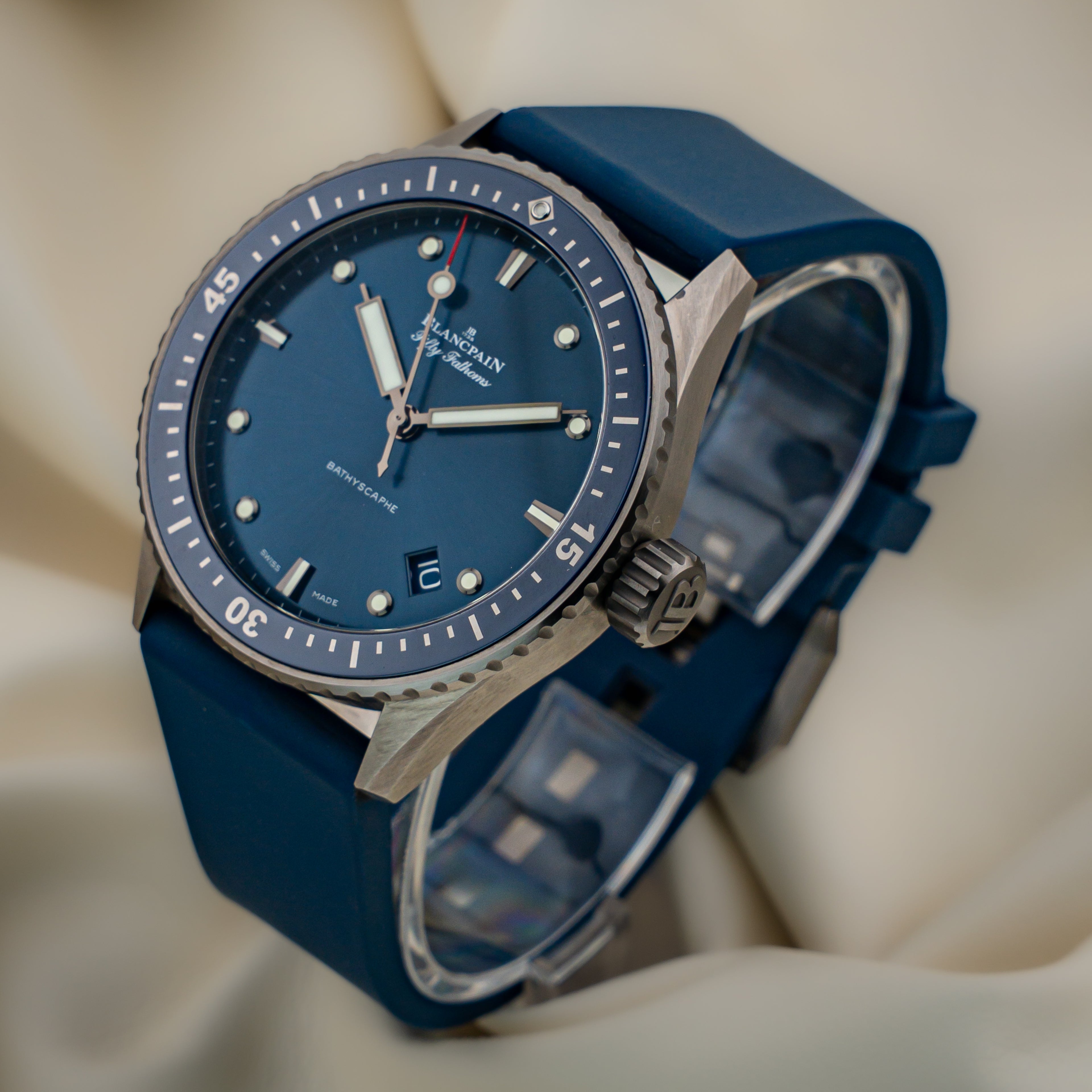 Blancpain Fifty Fathoms Bathyscaphe — Grey Ceramic — Ref. 5000-0240-052A — 2023 — Full Set