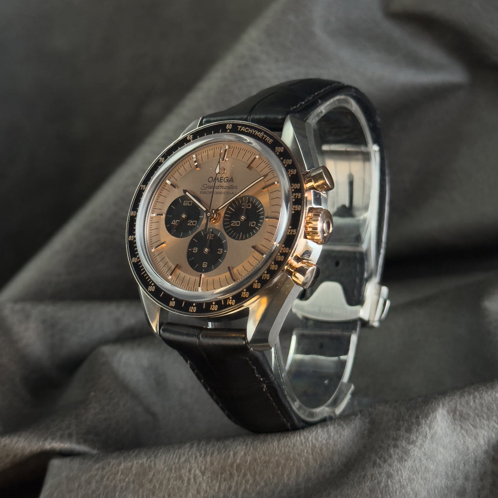 Omega Speedmaster Moonwatch Professional — Steel and Sedna Gold Ref. 310.23.42.50.99.001 — Full Set