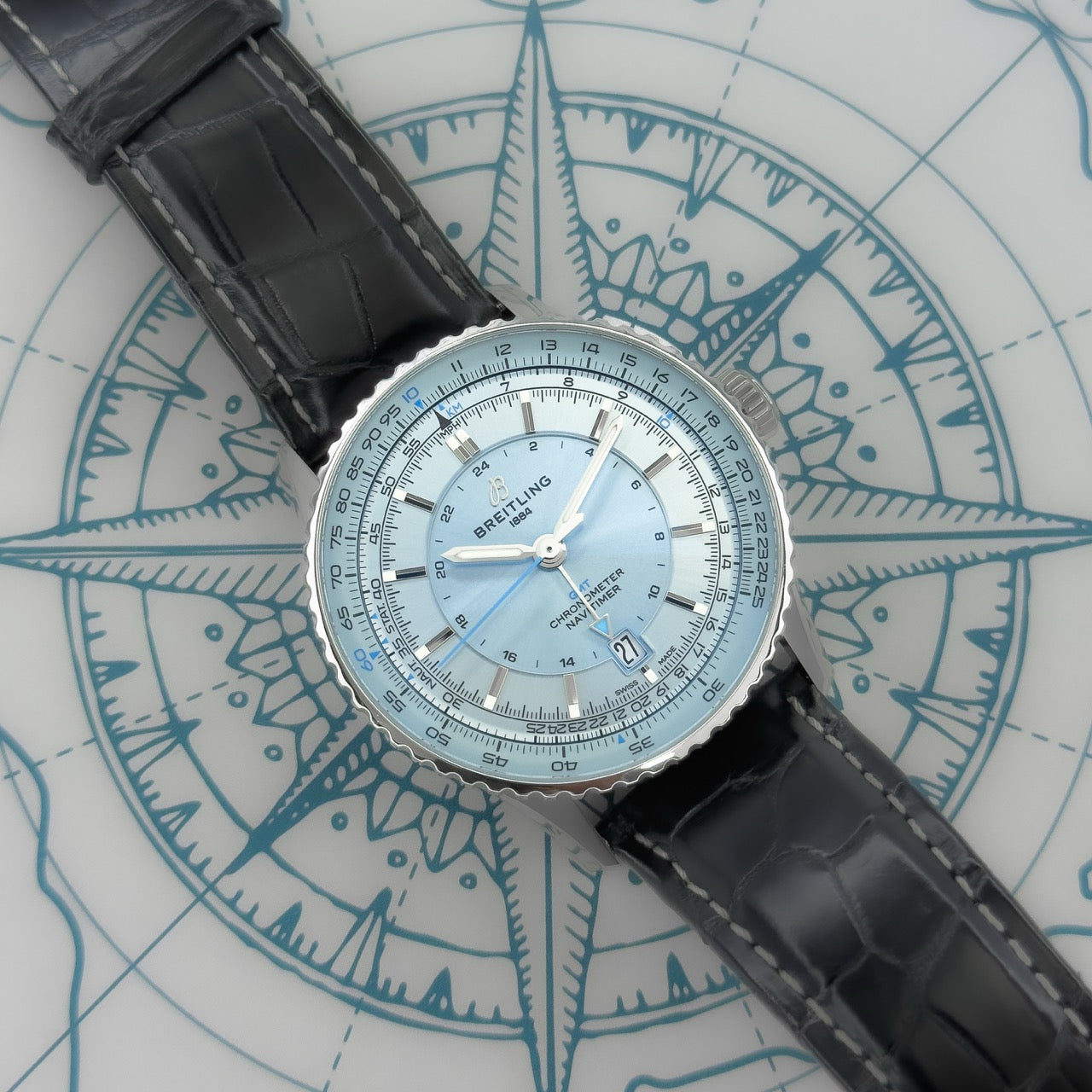 Breitling Navitimer 41 Ice Blue Dial – Full Set 2025 – Ref A32310171C1P1