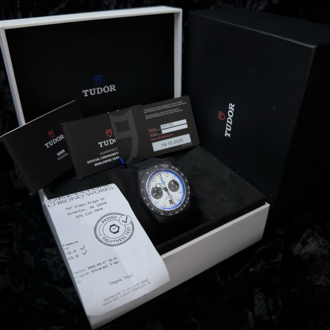 Tudor Black Bay Chrono Carbon 25 Ref. 79377KN — 2025 — Limited 2,025 Pieces — Full Set
