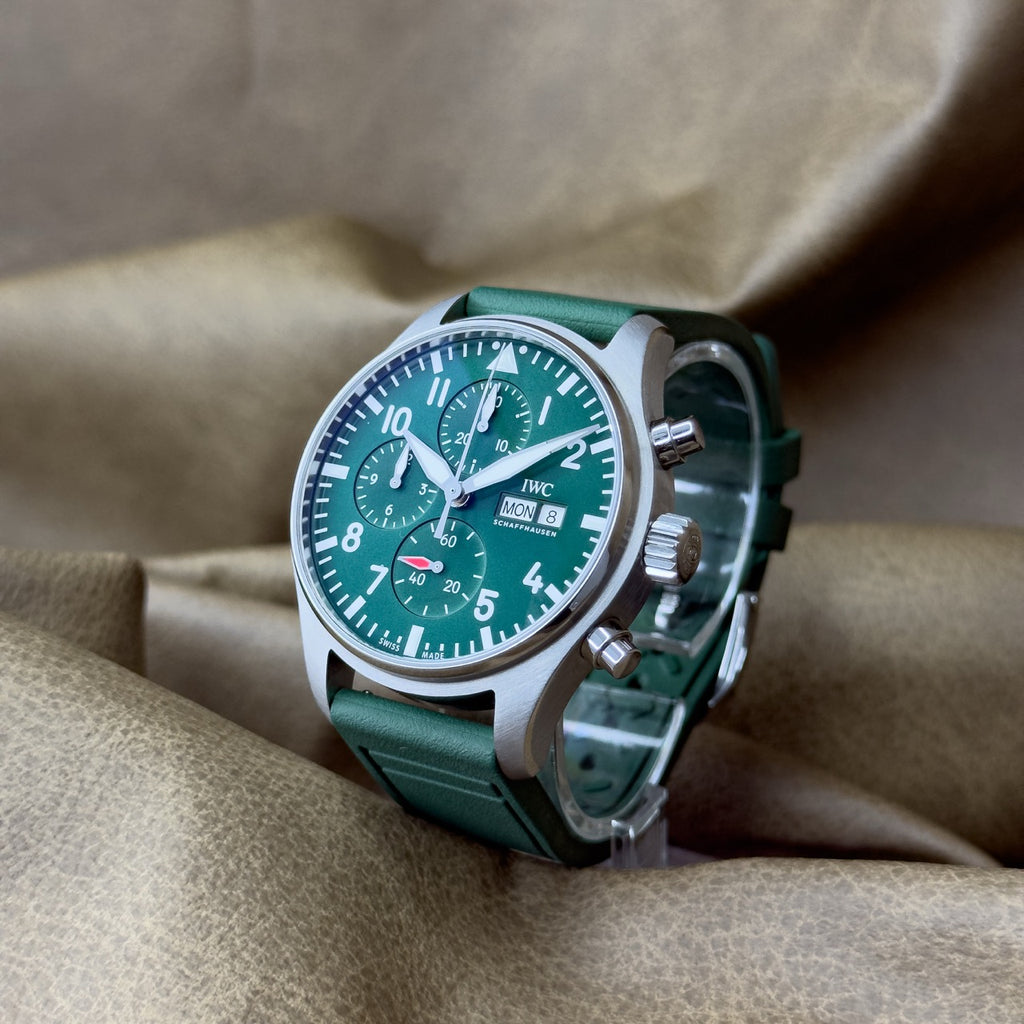 IWC Pilot's Watch Chronograph 43 — Green Dial — Ref. IW378006 — 2023 — Full Set — Extended Warranty to 2031