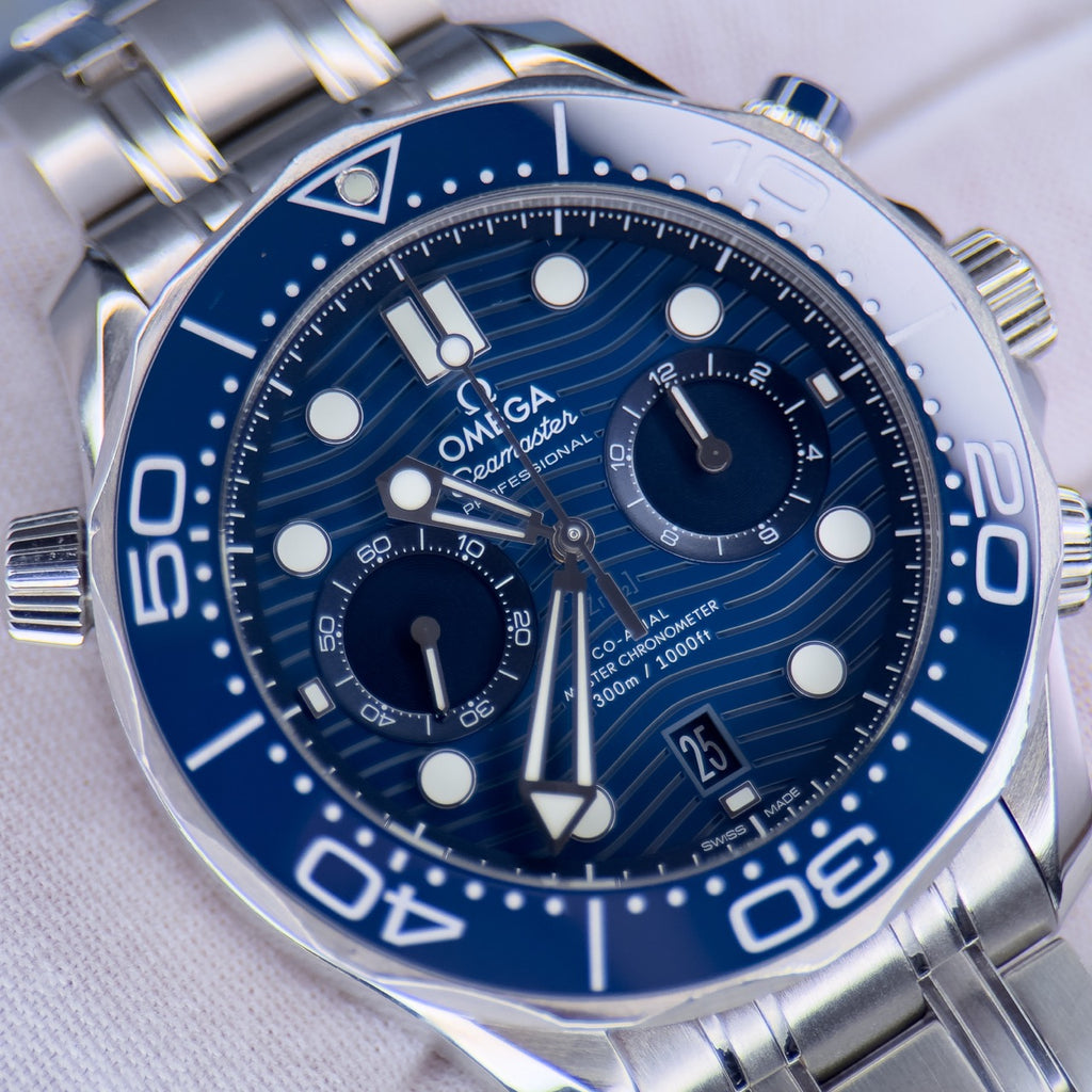 Omega Seamaster Diver 300m Chronograph 44 210.30.44.51.03.001 Blue Dial