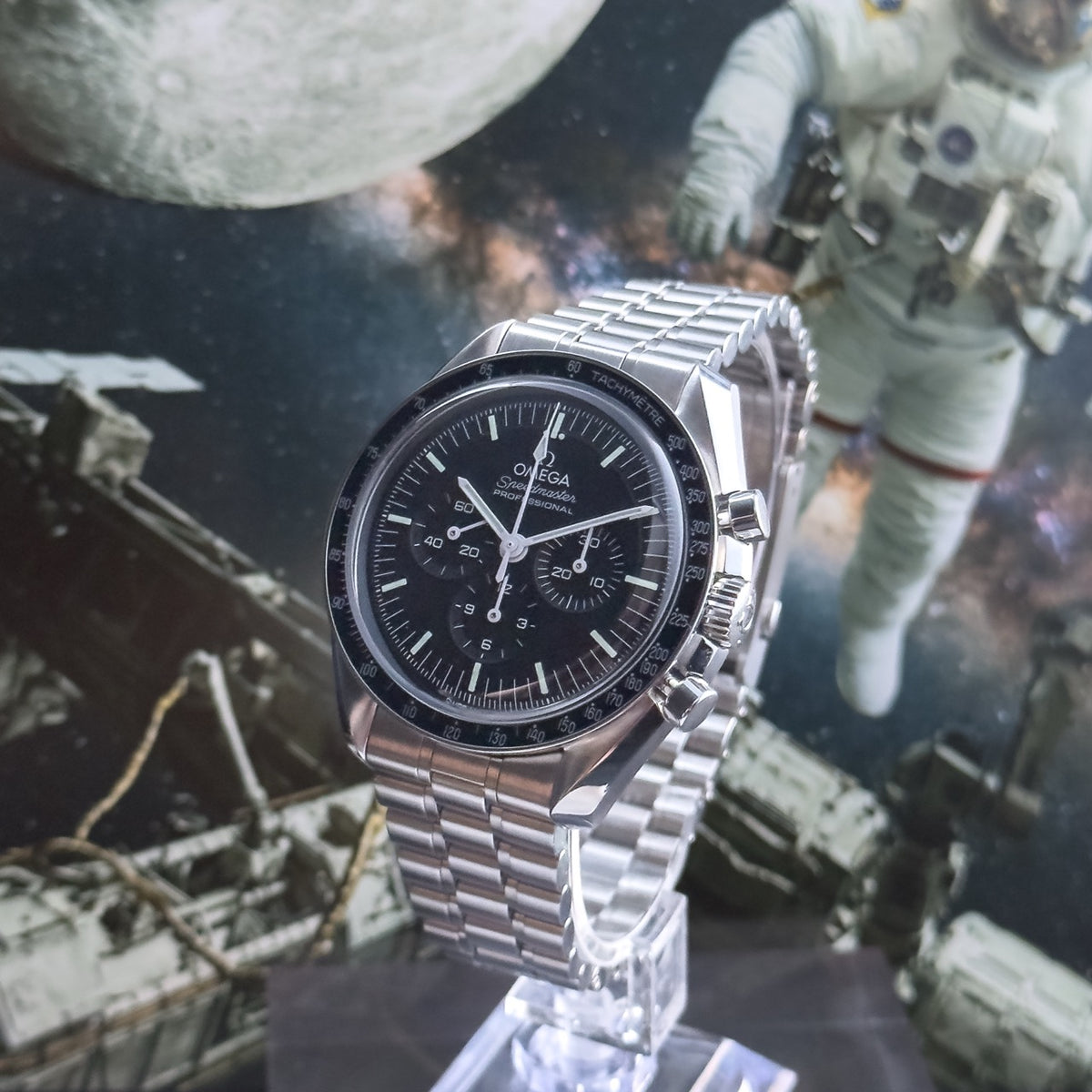 Pre-Owned Omega Speedmaster Professional Moonwatch Full Set & Full Links