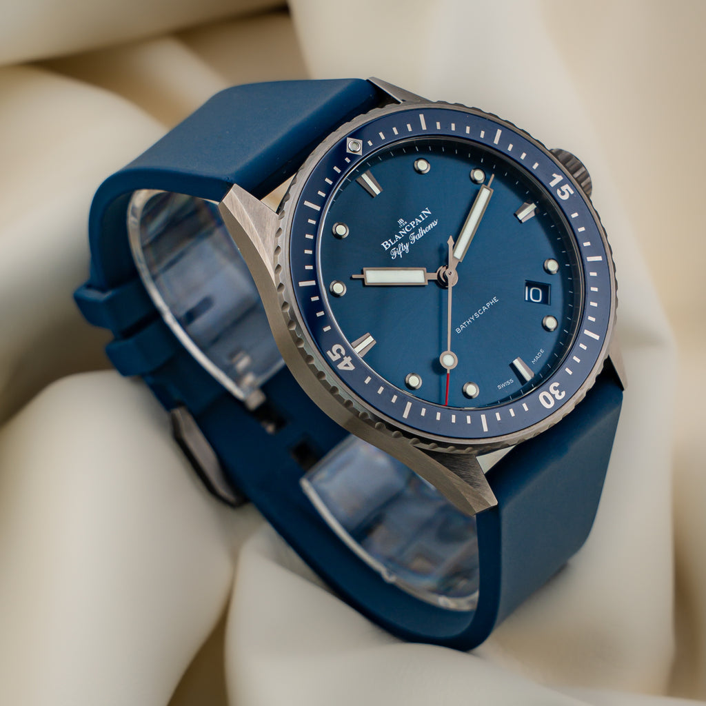 Blancpain Fifty Fathoms Bathyscaphe — Grey Ceramic — Ref. 5000-0240-052A — 2023 — Full Set