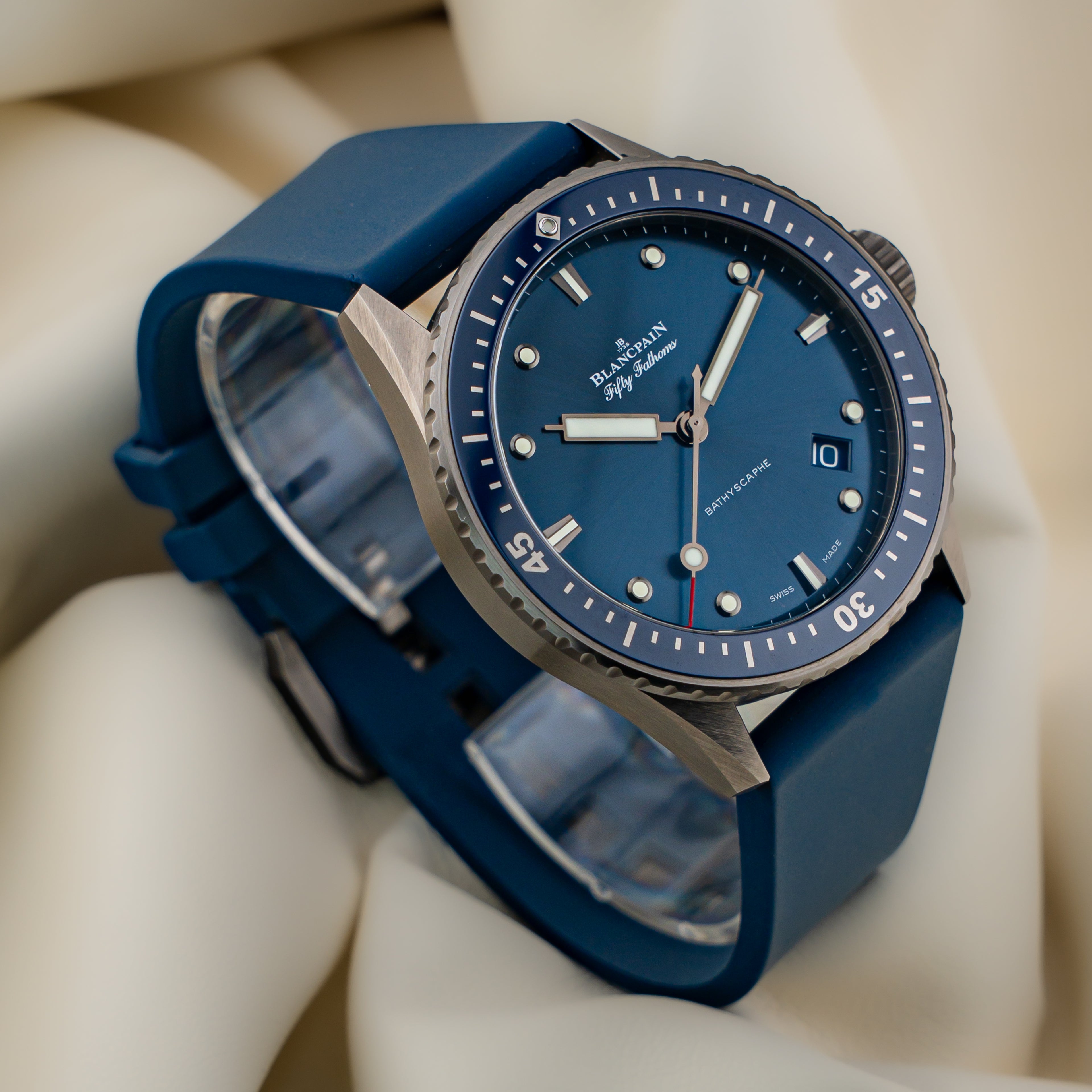 Blancpain Fifty Fathoms Bathyscaphe — Grey Ceramic — Ref. 5000-0240-052A — 2023 — Full Set