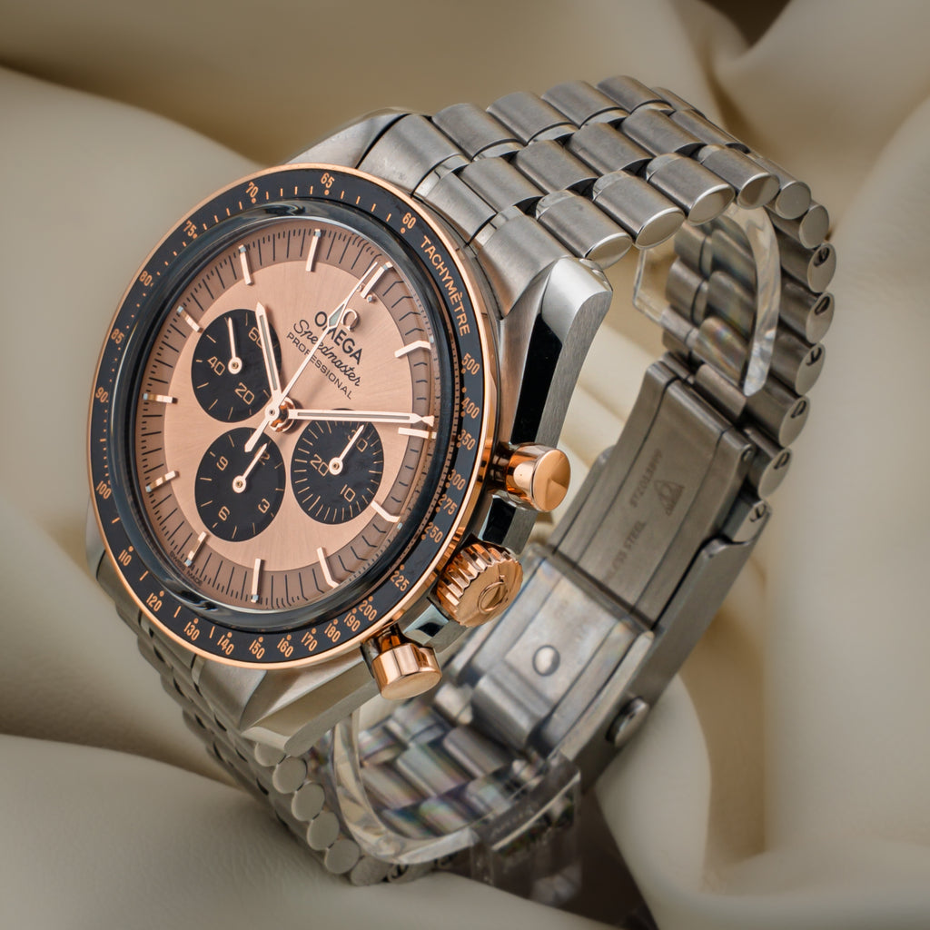 Omega Speedmaster Moonwatch Professional — Steel and Sedna Gold Ref. 310.23.42.50.99.001 — Full Set