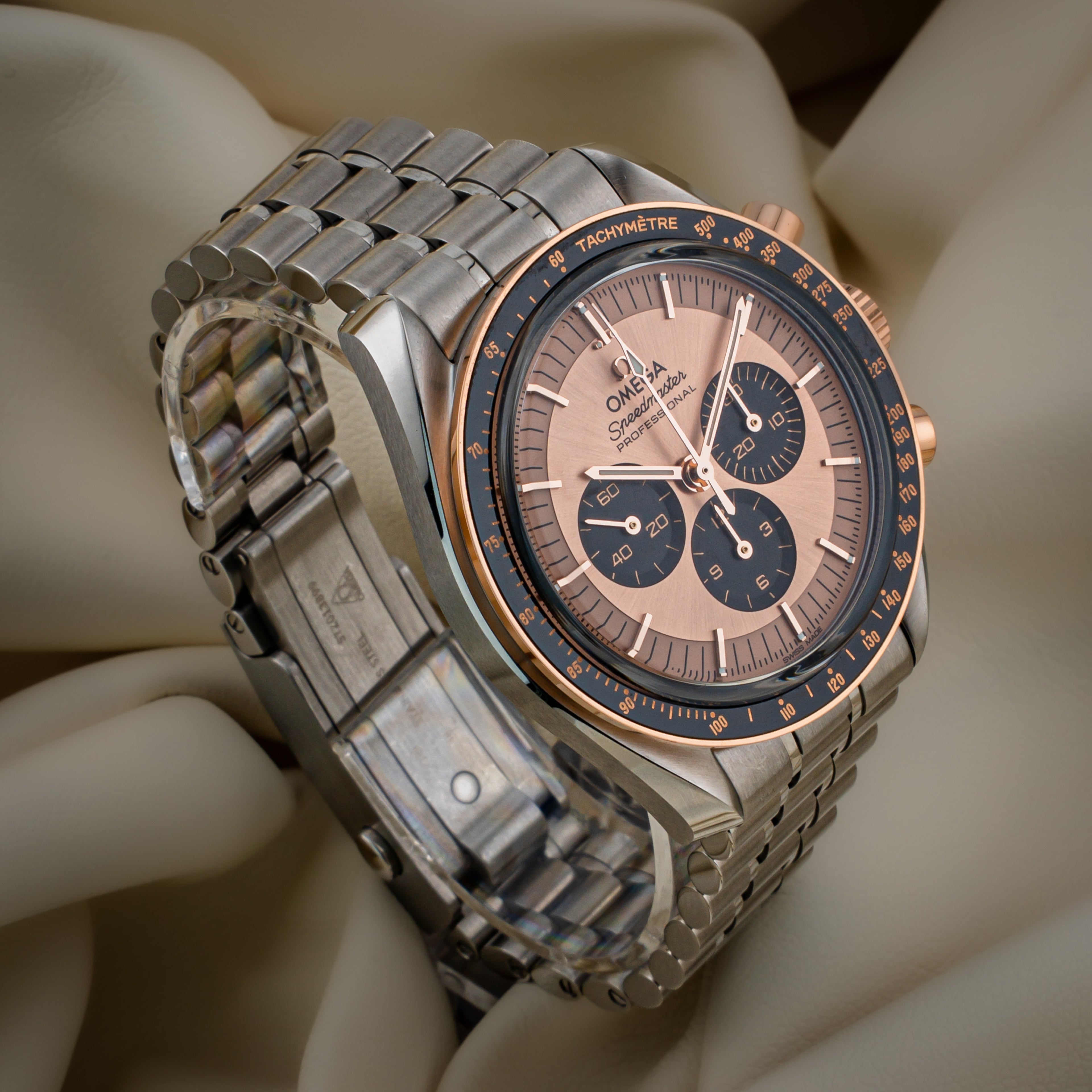 Omega Speedmaster Moonwatch Professional — Steel and Sedna Gold Ref. 310.23.42.50.99.001 — Full Set