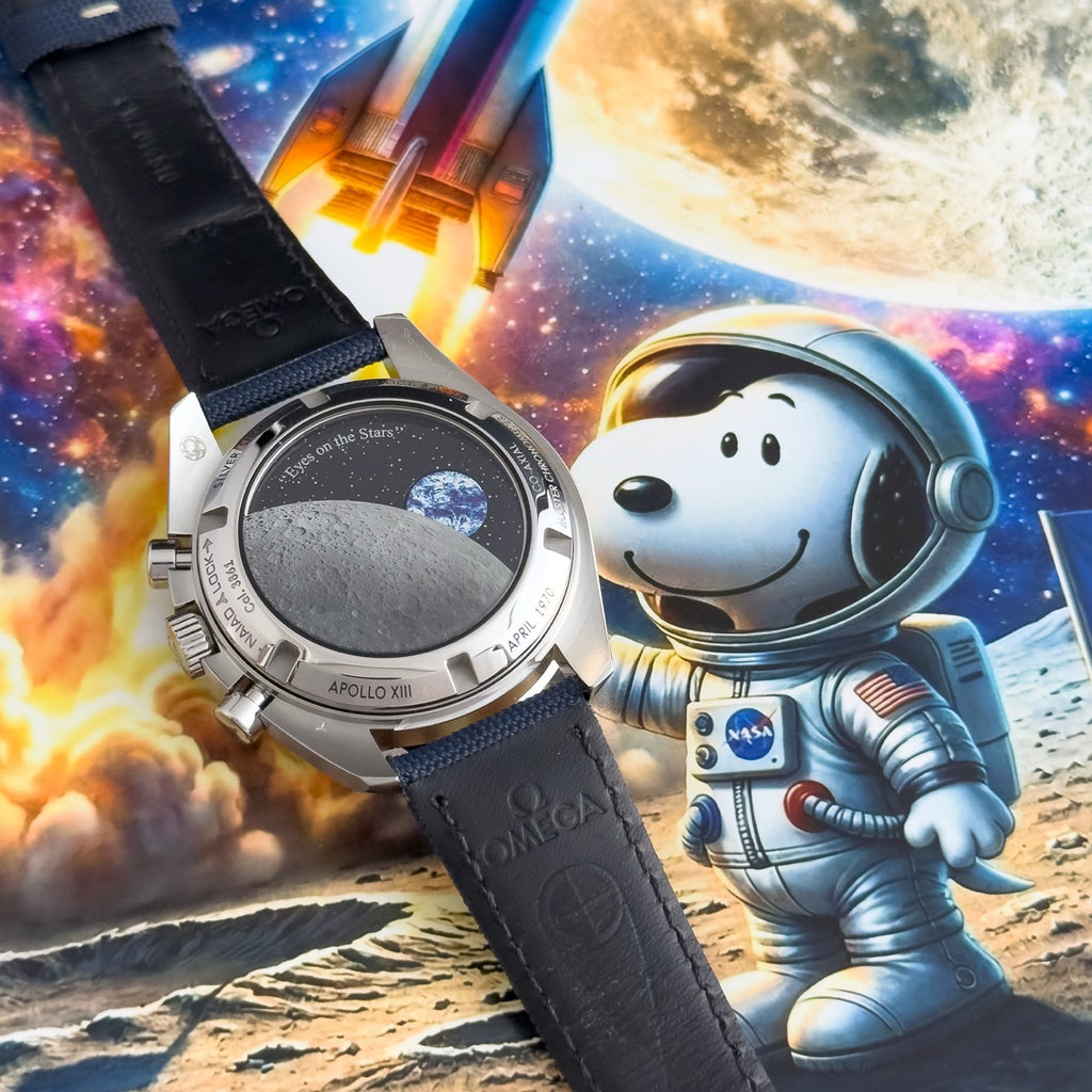 Omega Speedmaster “Silver Snoopy Award” 50th Anniversary – Ref. 310.32.42.50.02.001 Box + Papers