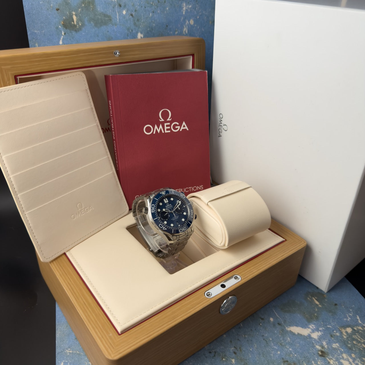 Omega Seamaster Diver 300m Chronograph 44 210.30.44.51.03.001 Blue Dial