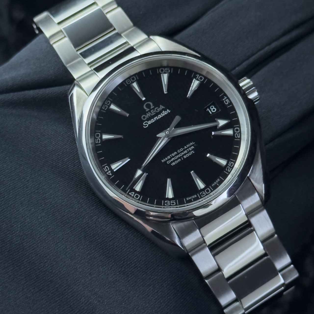 Omega Seamaster Aqua Terra 150M — Black Dial — Ref. 231.10.42.21.01.003 — 2015 — Box & Papers