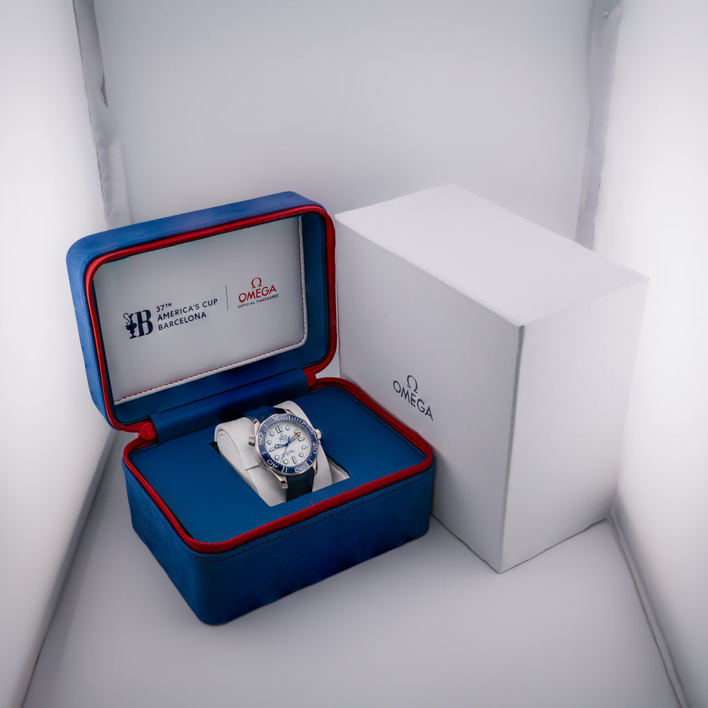 Omega Seamaster Diver 300M America’s Cup Barcelona 42mm Box & Papers