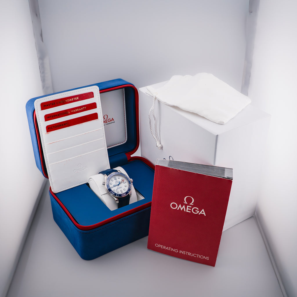 Omega Seamaster Diver 300M America’s Cup Barcelona 42mm Box & Papers