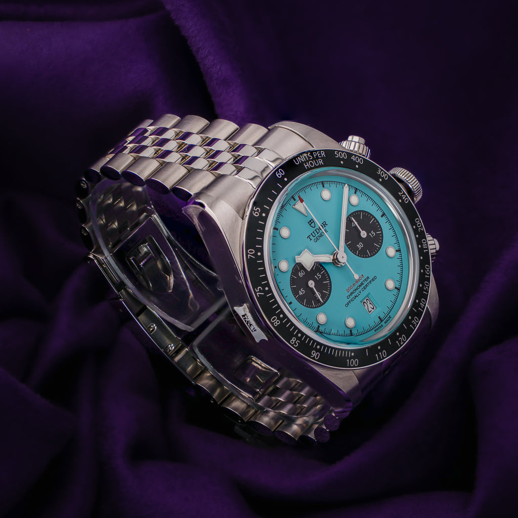 Tudor Black Bay Chrono “Flamingo Dial” Turquoise Dial M79360N-0024