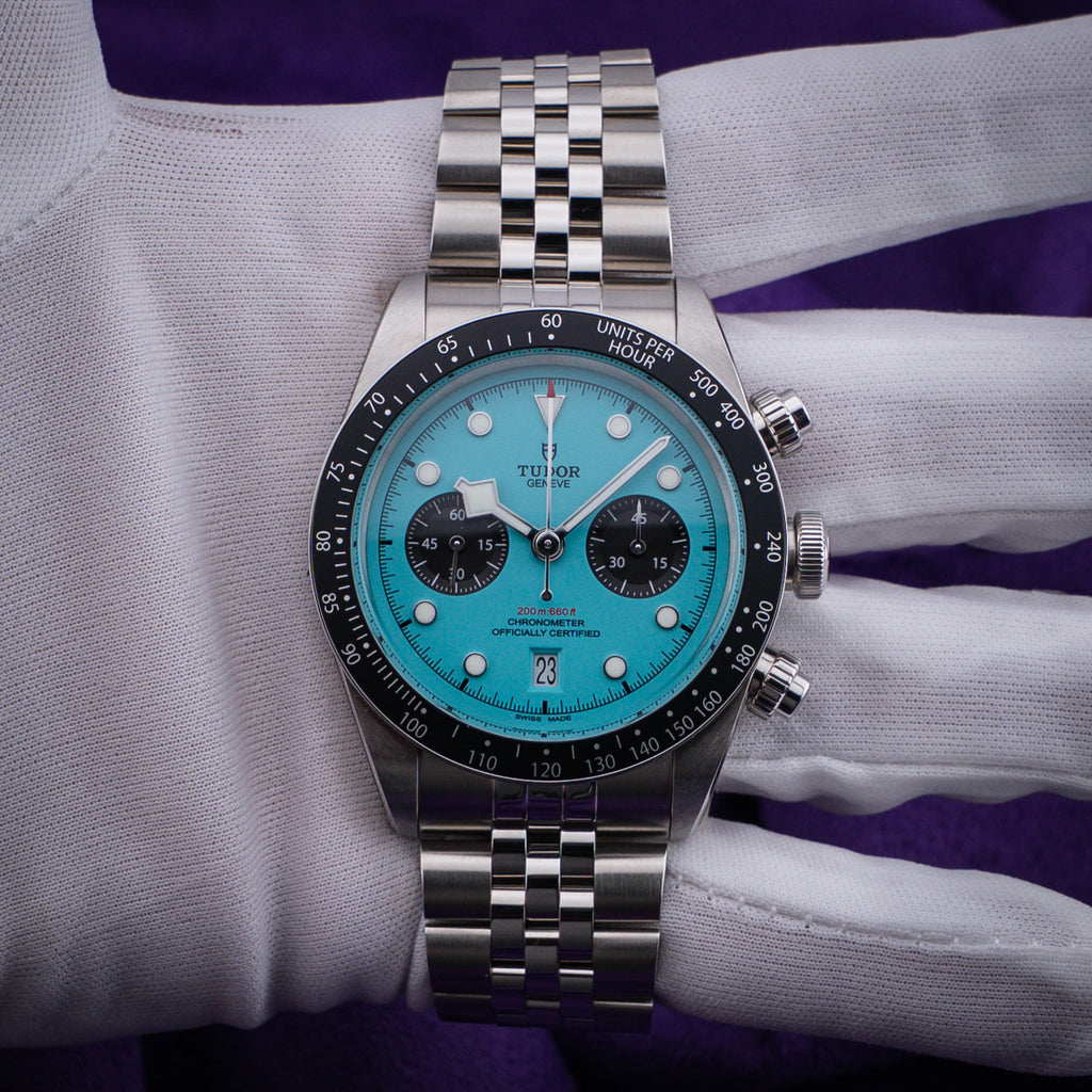 Tudor Black Bay Chrono “Flamingo Dial” Turquoise Dial M79360N-0024