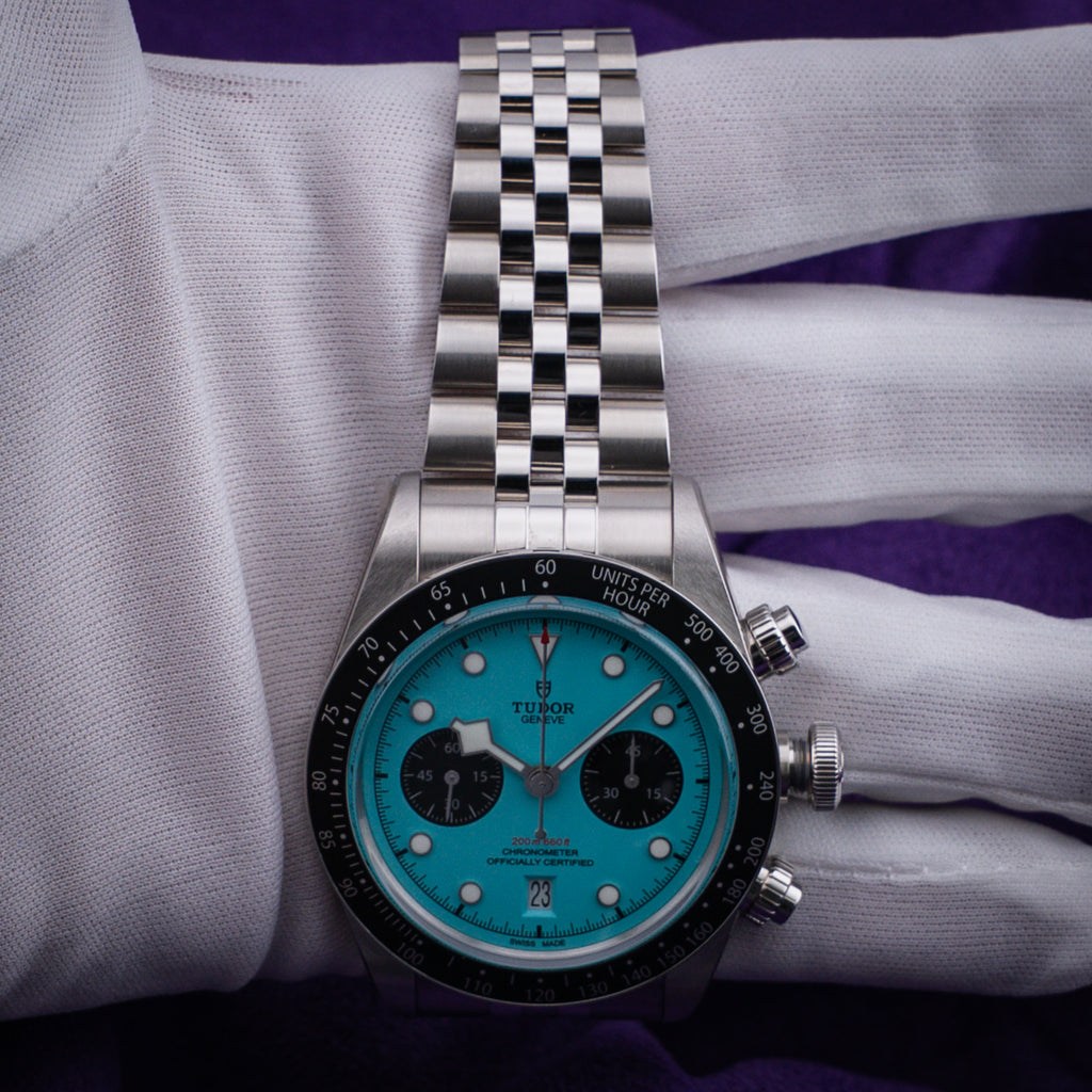 Tudor Black Bay Chrono “Flamingo Dial” Turquoise Dial M79360N-0024