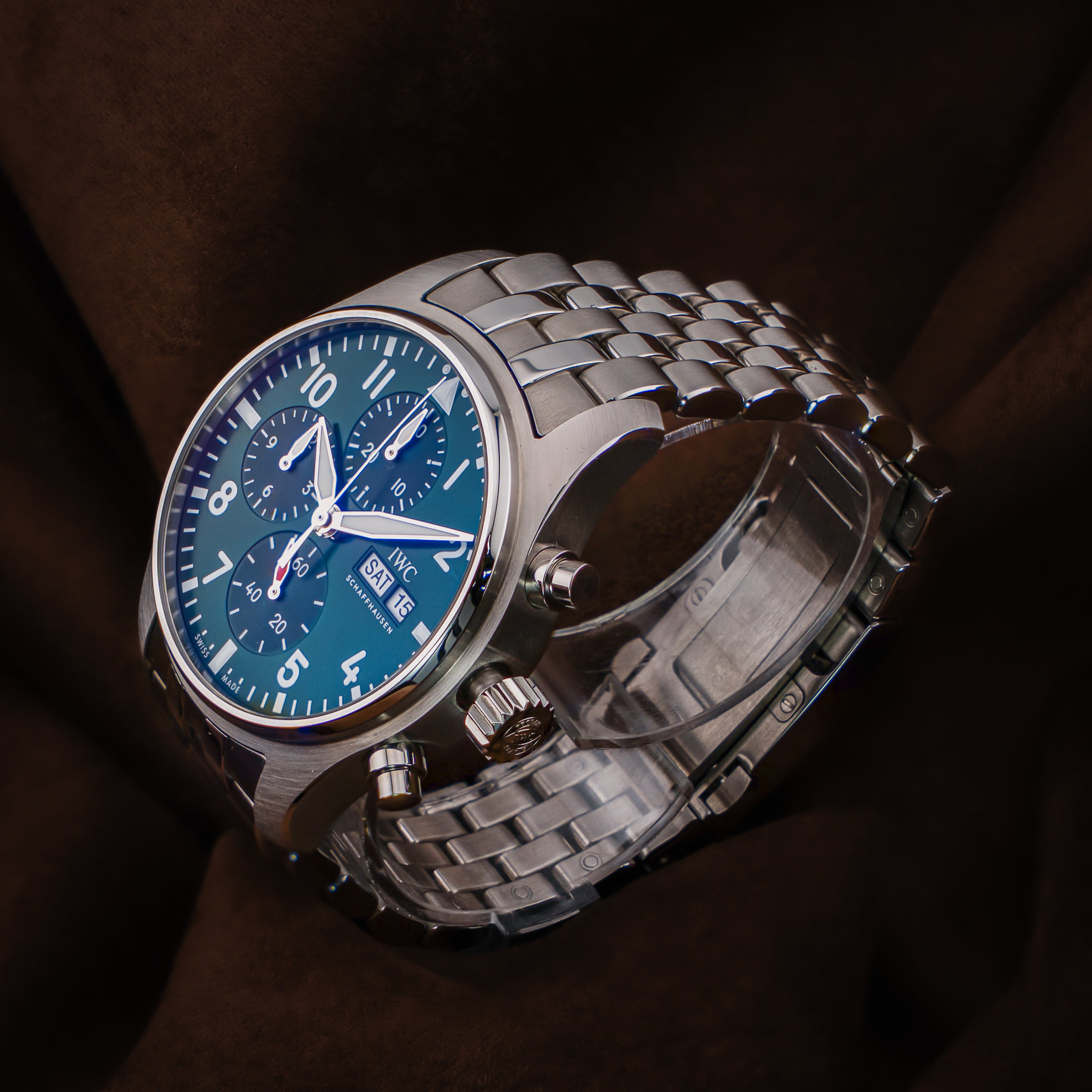 IWC Pilot's Watch Chronograph 41MM - Green Dial - Ref. IW388104 - 2022 - Full Set