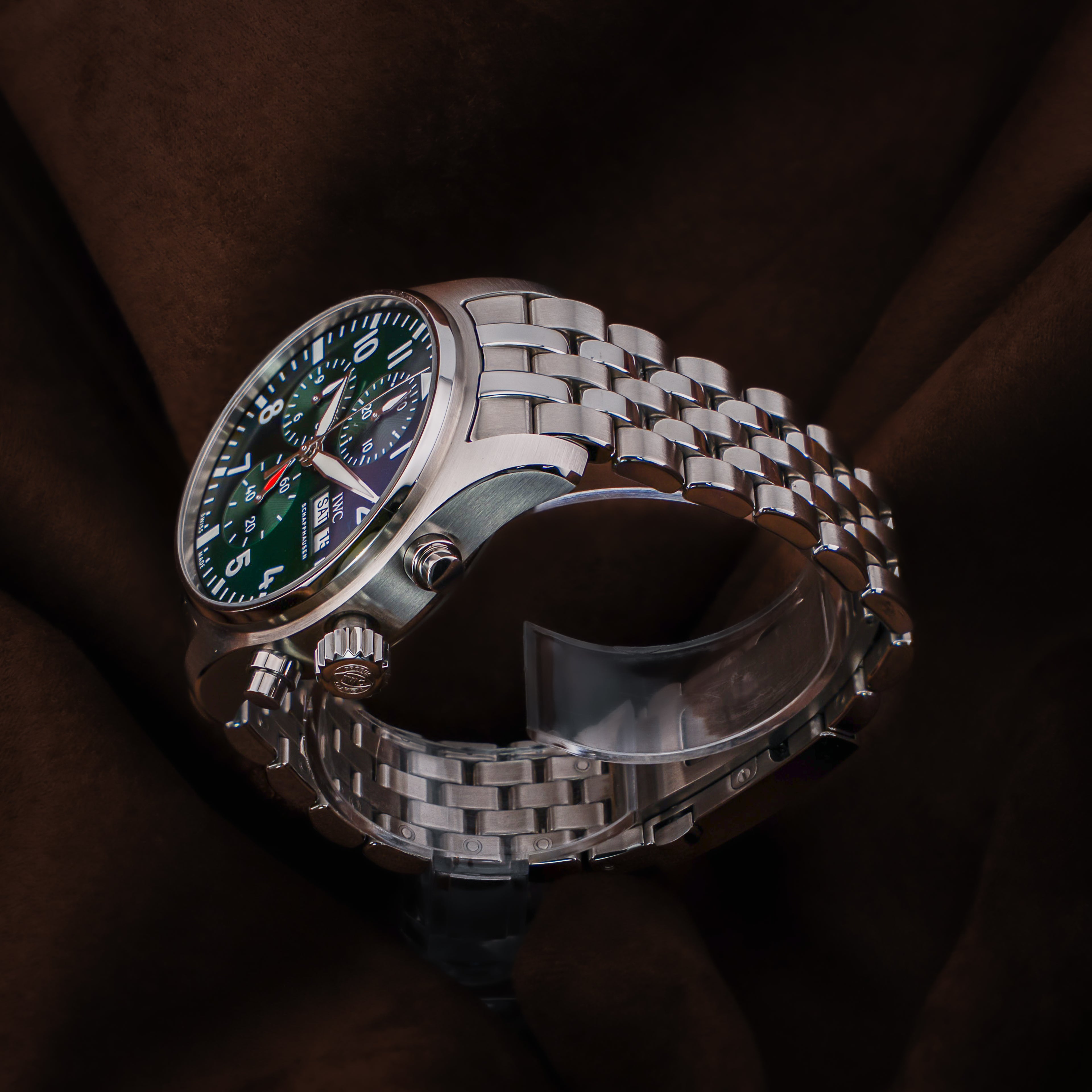 IWC Pilot's Watch Chronograph 41MM - Green Dial - Ref. IW388104 - 2022 - Full Set