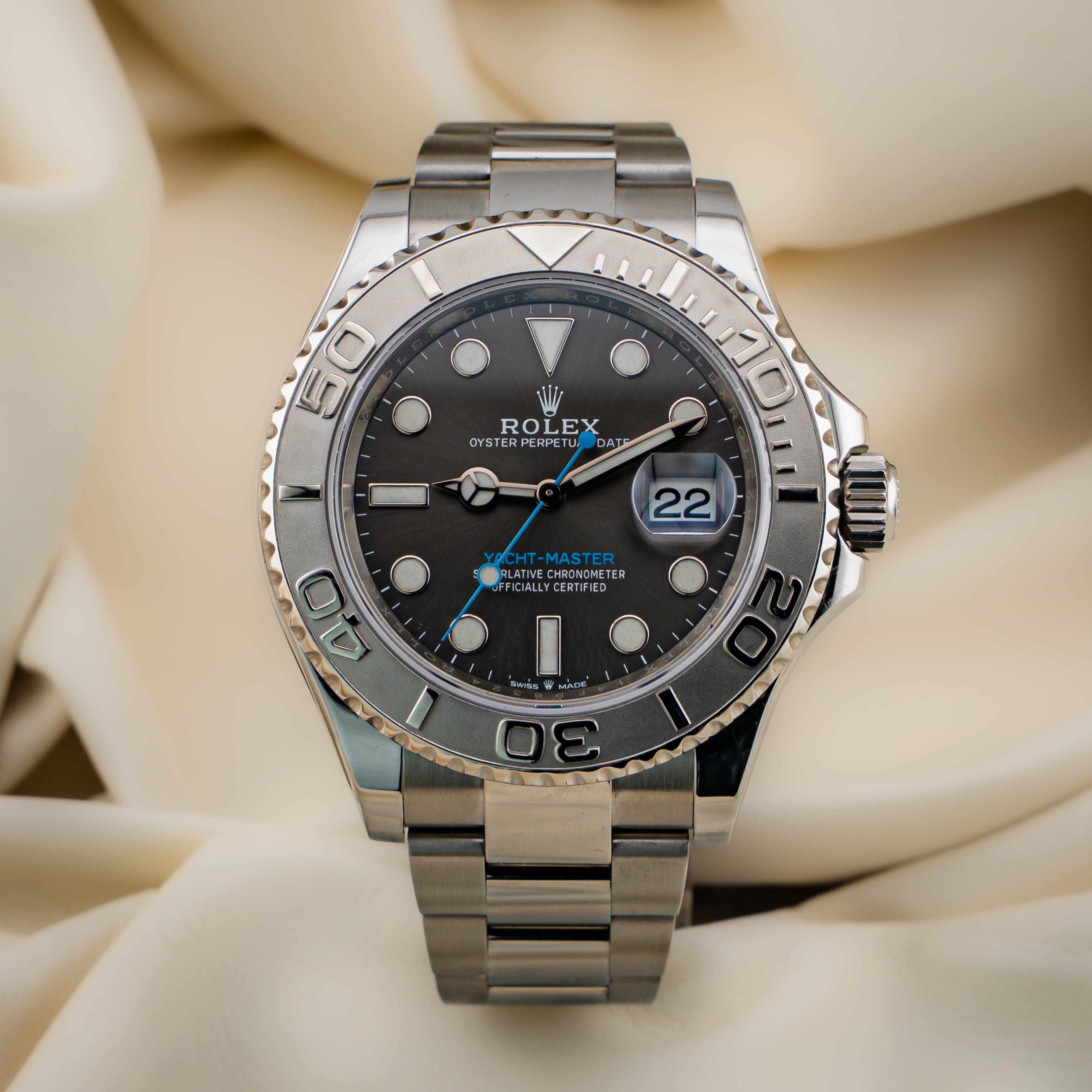 Rolex Yacht-Master 40 — Ref. 126622 Rhodium Dial Full Set