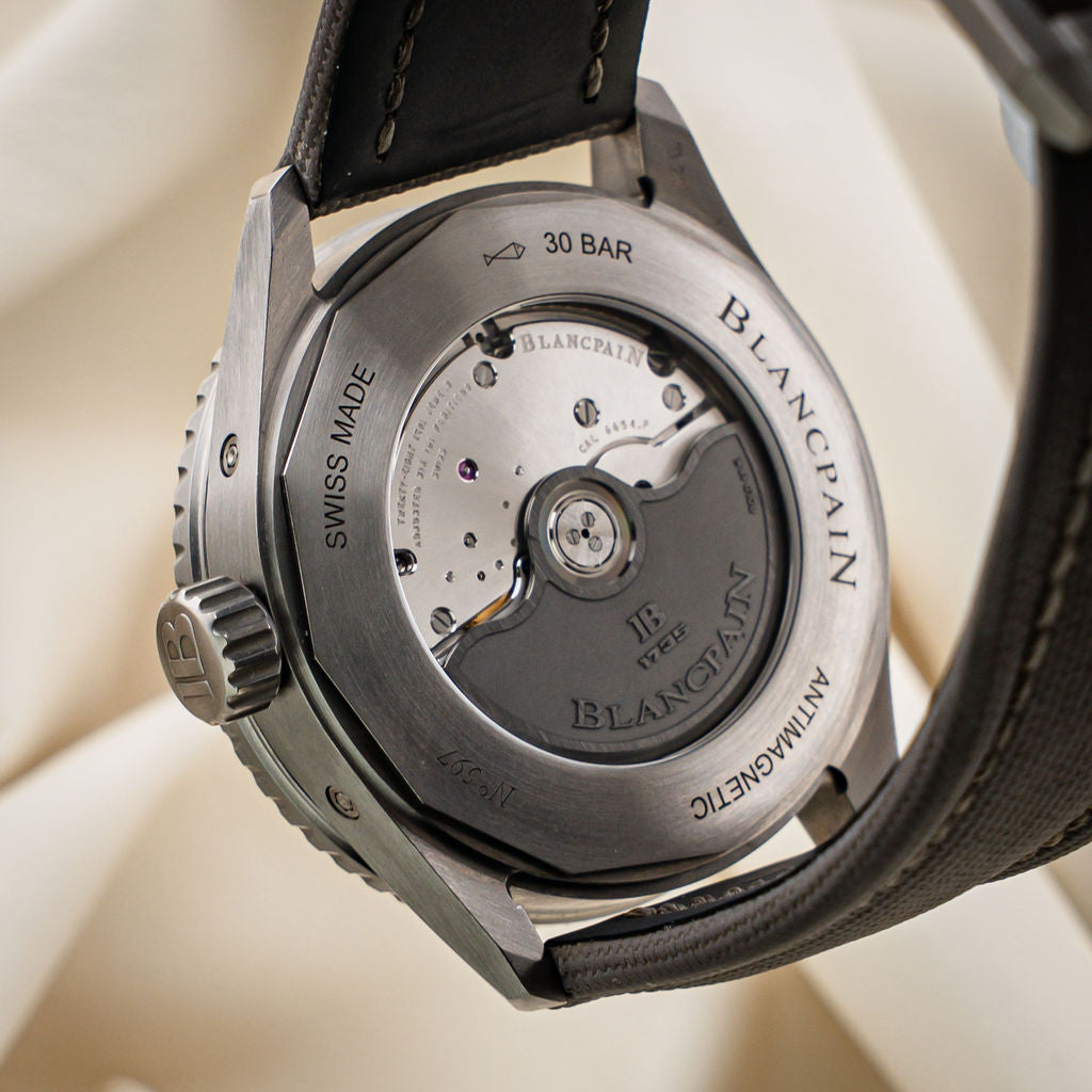 Pre-Owned Blancpain Fifty Fathoms Bathyscaphe Quantième Complet Phases de Lune — Ref. 5054-1210-G52A